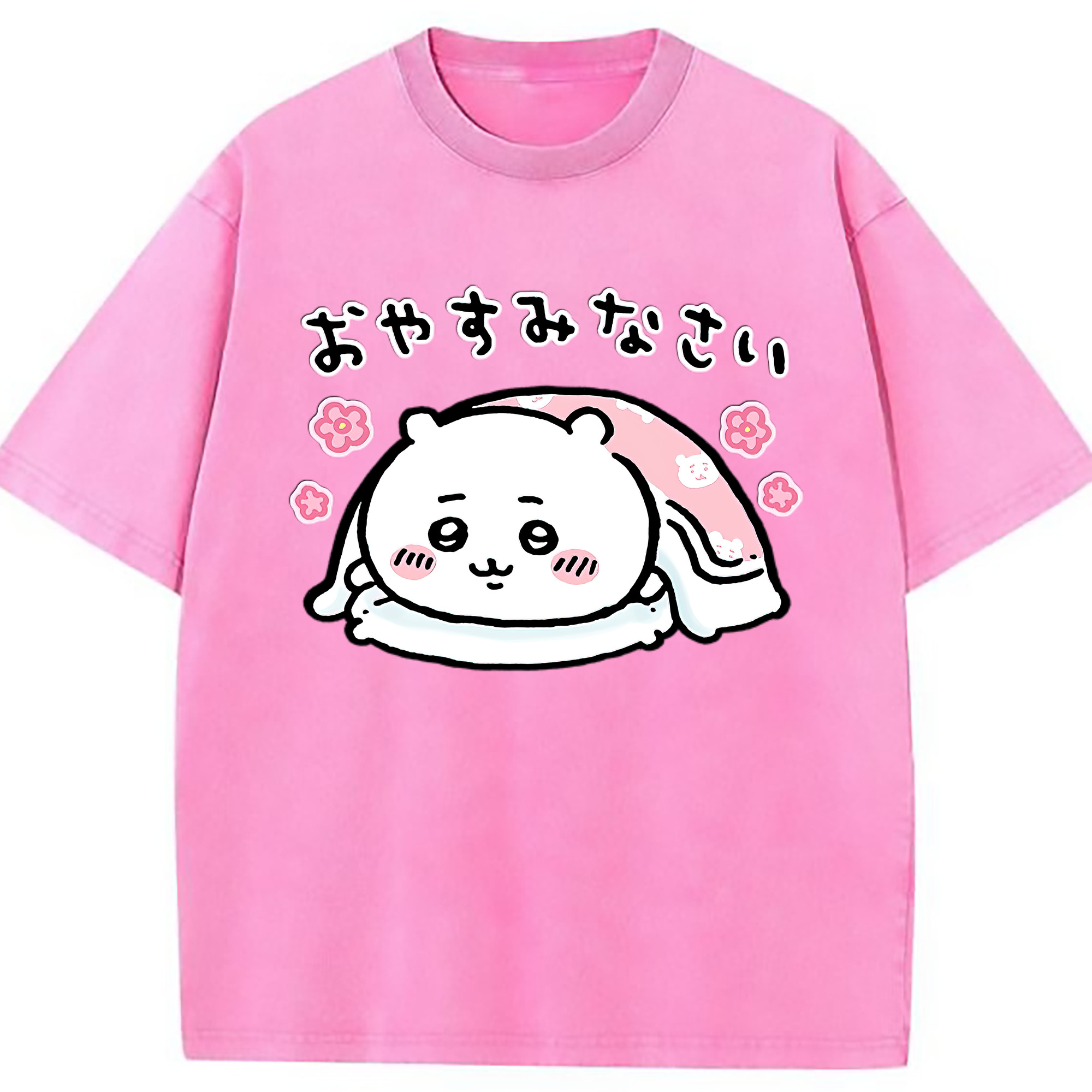 （画像用） ちいかわ ちいかわ Chii-kawa chiikawa 綿100% ヴィンテージ風 半袖Tシャツ（フロントプリント）